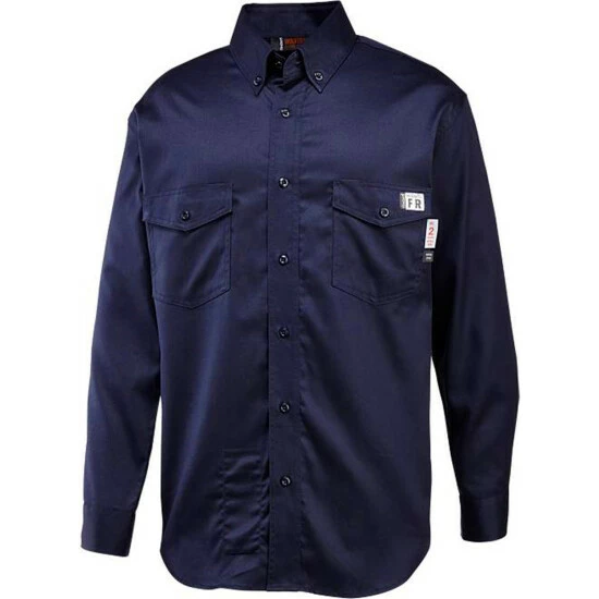 New ๐ Wolverine Men's Navy Firezero FR Twill Long Sleeve ๐ Shirt ๐งจ 3 New ๐ Wolverine Men's Navy Firezero FR Twill Long Sleeve ๐ Shirt ๐งจ