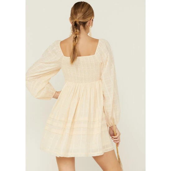 Best Pirce ๐ Miss Me ๐ฉ Women's Crochet Front Baby Doll Peasant ๐ Dress Cream โ 5 Best Pirce ๐ Miss Me ๐ฉ Women's Crochet Front Baby Doll Peasant ๐ Dress Cream โ - Image 3