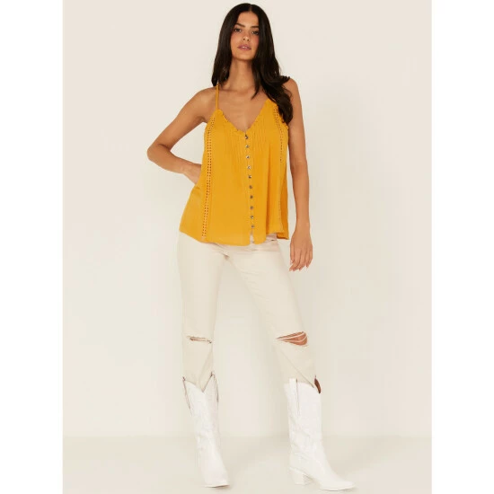 Deals ๐คฉ Miss Me ๐ฉ Women's Ruffle Cami Top Mustard ๐ 4 Deals ๐คฉ Miss Me ๐ฉ Women's Ruffle Cami Top Mustard ๐ - Image 2