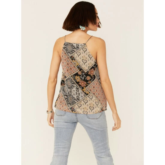 Coupon ๐ Miss Me ๐ฉ Women's Black Multicolored Patchwork Lace Tank ๐ฅ 5 Coupon ๐ Miss Me ๐ฉ Women's Black Multicolored Patchwork Lace Tank ๐ฅ - Image 3