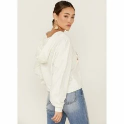 Best deal 👏 Miss Me 👩 Women's Dibs On The Cowboy Graphic Cropped Pullover Hoodie Ivory ✔️ -Miss Me Shop unnamed file 1140