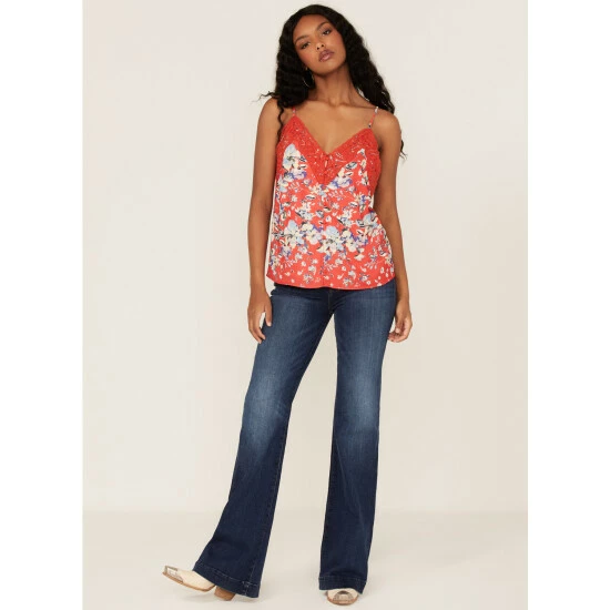 Best Sale π₯ Miss Me π© Women's Floral Lace Cami Red βοΈ 4 Best Sale π₯ Miss Me π© Women's Floral Lace Cami Red βοΈ - Image 2