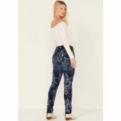 Top 10 ✔️ Miss Me 👩 Women's Floral Print Dark Wash Mid-Rise Stretch Skinny 👖 Jeans Blue 🔥 -Miss Me Shop unnamed file 1180