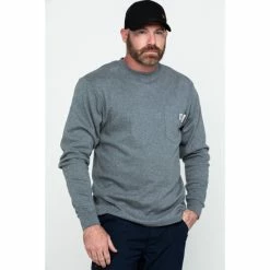 Brand new ๐ Wolverine Men's Black Sleeve Logo Work T-Shirt ๐