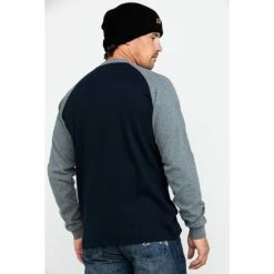 Alternative view of Brand new ✨ Wolverine Men's Brower ⚾ Baseball Long Sleeve Work 👚 Shirt Navy 🧨