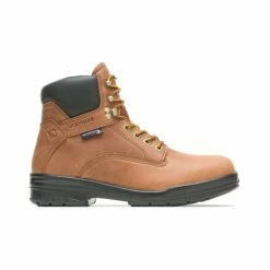 Promo 😉 Wolverine Men's Copper Durashocks Waterproof Work 🥾 Boots - Steel Toe Distressed Brown ⭐ -Miss Me Shop unnamed file 370