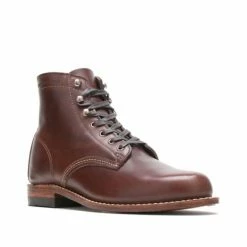 New โญ Wolverine Men's 1000 Mile Brown Lace-Up ๐ฅพ Boots - Round Toe ๐งจ