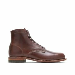 Alternative view of New ⭐ Wolverine Men's 1000 Mile Brown Lace-Up 🥾 Boots - Round Toe 🧨