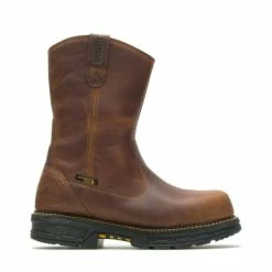 Alternative view of New 👏 Wolverine Men's Hellcat Ultraspring Western Work 🥾 Boots - Soft Toe Brown 😉