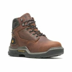 Miss Me Shop 15 Best deal π Wolverine Men's Raider Durashocks Waterproof Work π₯Ύ Boots - Composite Toe Brown β€οΈ