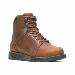 Outlet 🔥 Wolverine Men's Brown Hellcat Waterproof Work 🥾 Boots - Soft Toe 🤩