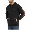 Coupon ✨ Wolverine Men's Solid Black Logo Sleeve Graphic Hooded Work Sweatshirt 🎁 -Miss Me Shop unnamed file 516