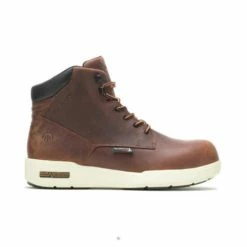 Budget 🧨 Wolverine Men's Kickstart Durashock 6" Lace-Up Work 🥾 Boots - Composite Safety Toe Brown ⭐ -Miss Me Shop unnamed file 555