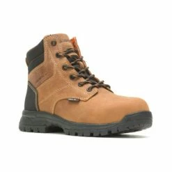 Cheap π Wolverine π© Women's Piper Waterproof Electrical Hazard Lace-Up Work π₯Ύ Boots - Composite Toe Brown βοΈ