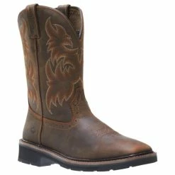 Coupon 👏 Wolverine Men's Rancher Wellington Work 🥾 Boots Dark Brown 😉