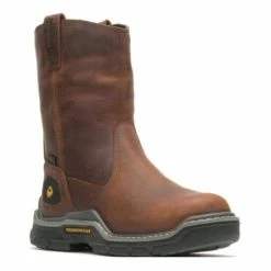 Deals 🔥 Wolverine Men's Raider Durashocks Waterproof Western Work 🥾 Boots - Composite Toe Brown 👏