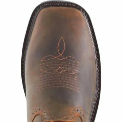Best Sale ❤️ Wolverine Men's Rancher Wellington Work 🥾 Boots - Steel Toe Dark Brown 🎁 -Miss Me Shop unnamed file 632