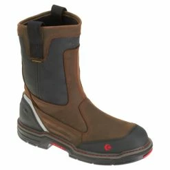 Best Pirce 🔔 Wolverine Men's Overman 10” Wellington Work 🥾 Boots - Composite Toe Black/brown 😉