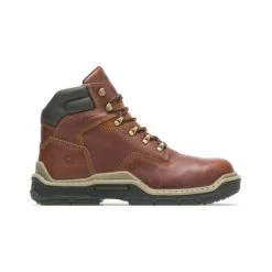 Alternative view of Best reviews of 💯 Wolverine Men's 6" Peanut Raider Durashock Lace-Up Work Boot Brown 😀