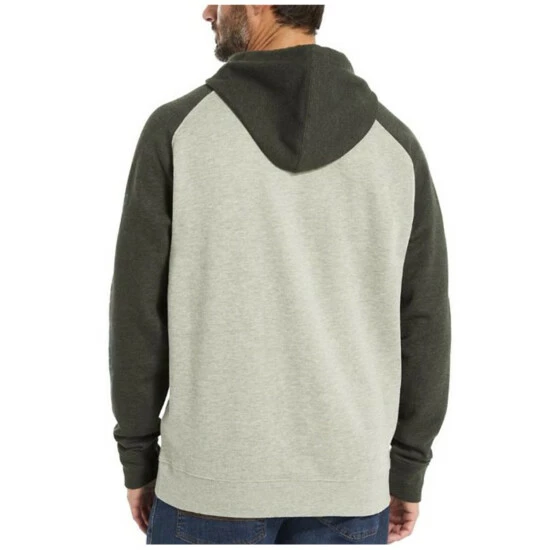 Discount ✨ Wolverine Men's Charcoal Raglan Logo Sleeve Hooded Work Sweatshirt Grey 🌟 4 Discount ✨ Wolverine Men's Charcoal Raglan Logo Sleeve Hooded Work Sweatshirt Grey 🌟 - Image 2