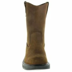 Discount 👍 Wolverine Men's Nubuck Wellington Pull-On Work 🥾 Boots - Steel Toe Brown ⌛ -Miss Me Shop unnamed file 747