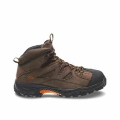 Alternative view of Discount 🎉 Wolverine Men's 6" Lace-Up Hudson Hiker 🥾 Boots - Steel Toe Dark Brown 🔥