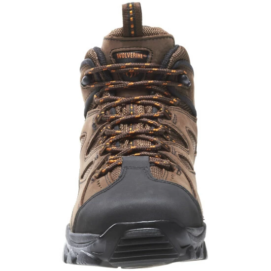 Discount 🎉 Wolverine Men's 6" Lace-Up Hudson Hiker 🥾 Boots - Steel Toe Dark Brown 🔥 7 Discount 🎉 Wolverine Men's 6" Lace-Up Hudson Hiker 🥾 Boots - Steel Toe Dark Brown 🔥 - Image 5