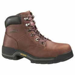 Best Sale 🧨 Wolverine Men's Harrison Lace-Up 6" Work 🥾 Boots Brown 😉
