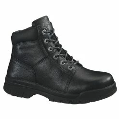 Best Sale 😉 Wolverine Men's Marquette 6" Work 🥾 Boots - Steel Toe Black ⭐