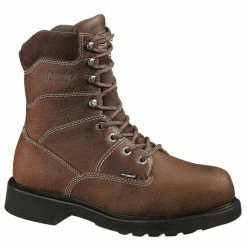 Best Sale 🧨 Wolverine Men's Tremor 8" Slip-Resisting Work 🥾 Boots Brown ✨