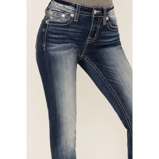Hot Sale ๐ Miss Me ๐ฉ Women's Cross Embroidered Pocket Bootcut ๐ Jeans Blue ๐งจ 4 Hot Sale ๐ Miss Me ๐ฉ Women's Cross Embroidered Pocket Bootcut ๐ Jeans Blue ๐งจ - Image 2