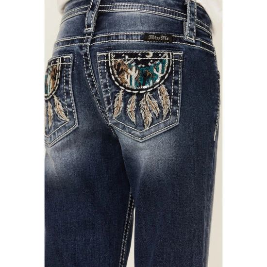 Budget π Miss Me π§ Girls' Free Spirit Cactus Scenic In Dream Catcher Bootcut π Jeans Dark Blue β¨ 6 Budget π Miss Me π§ Girls' Free Spirit Cactus Scenic In Dream Catcher Bootcut π Jeans Dark Blue β¨ - Image 4