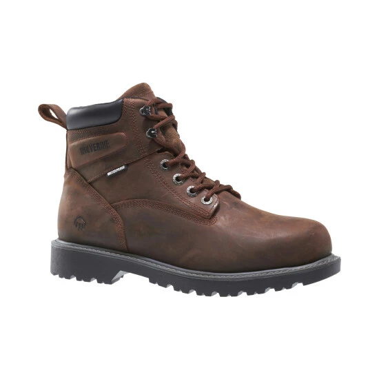 Flash Sale β¨ Wolverine Men's Floorhand Waterproof 6" Work π₯Ύ Boots - Steel Toe Dark Brown π 4 Flash Sale β¨ Wolverine Men's Floorhand Waterproof 6" Work π₯Ύ Boots - Steel Toe Dark Brown π - Image 2