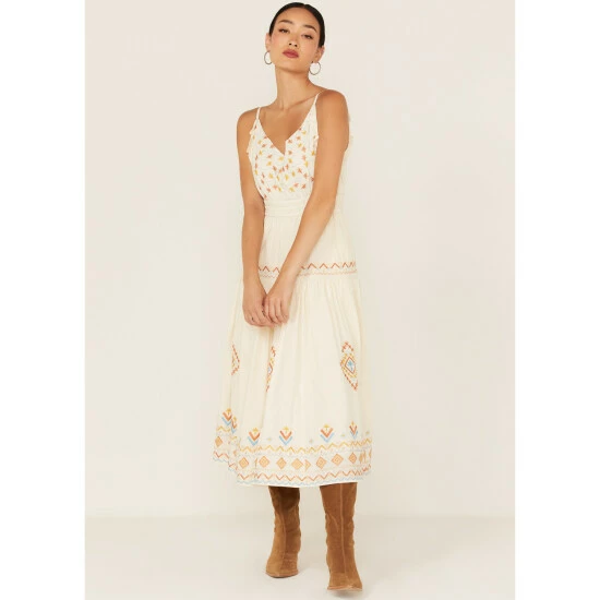 Buy 🎁 Miss Me 👩 Women's Southwestern Embroidered Tiered Midi 👗 Dress Cream 🌟 3 Buy 🎁 Miss Me 👩 Women's Southwestern Embroidered Tiered Midi 👗 Dress Cream 🌟
