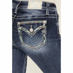 Cheap โ๏ธ Miss Me ๐ฉ Women's Medium Wash Embroidered Turquoise Stone Bootcut ๐ Jeans - Long Blue ๐ 9 Cheap โ๏ธ Miss Me ๐ฉ Women's Medium Wash Embroidered Turquoise Stone Bootcut ๐ Jeans - Long Blue ๐ -Miss Me Shop unnamed file 900
