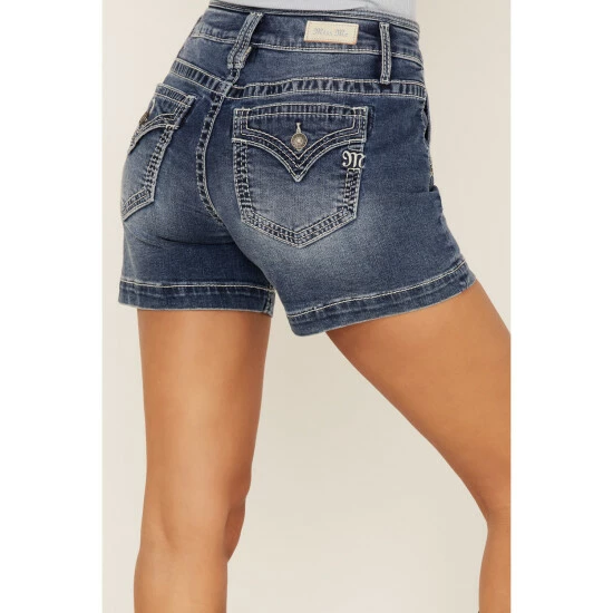 Hot Sale ๐ฅฐ Miss Me ๐ฉ Women's Sailor Flap Pocket Denim Jean Shorts Blue โ๏ธ 6 Hot Sale ๐ฅฐ Miss Me ๐ฉ Women's Sailor Flap Pocket Denim Jean Shorts Blue โ๏ธ - Image 4