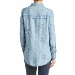 Coupon 🌟 Miss Me 👩 Women's Denim Star Top Indigo 🔥 -Miss Me Shop unnamed file 944