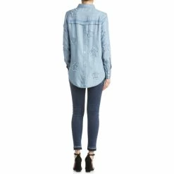 Coupon 🌟 Miss Me 👩 Women's Denim Star Top Indigo 🔥 -Miss Me Shop unnamed file 945
