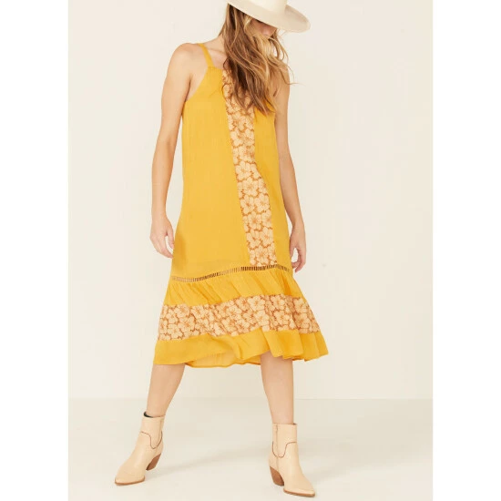 Best Pirce 💯 Miss Me 👩 Women's Mustard Crochet Midi 👗 Dress Dark Yellow 🎁 3 Best Pirce 💯 Miss Me 👩 Women's Mustard Crochet Midi 👗 Dress Dark Yellow 🎁